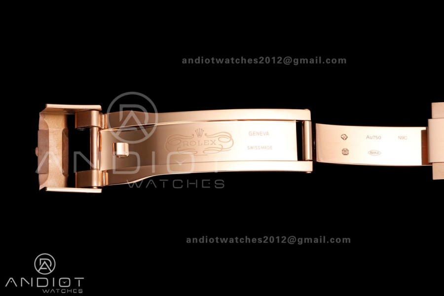 Yacht-Master 40mm 126655 RG QF 1:1 Best Edition on Oysterflex Strap JH3235 Weighted 143g (Free Sprung)
