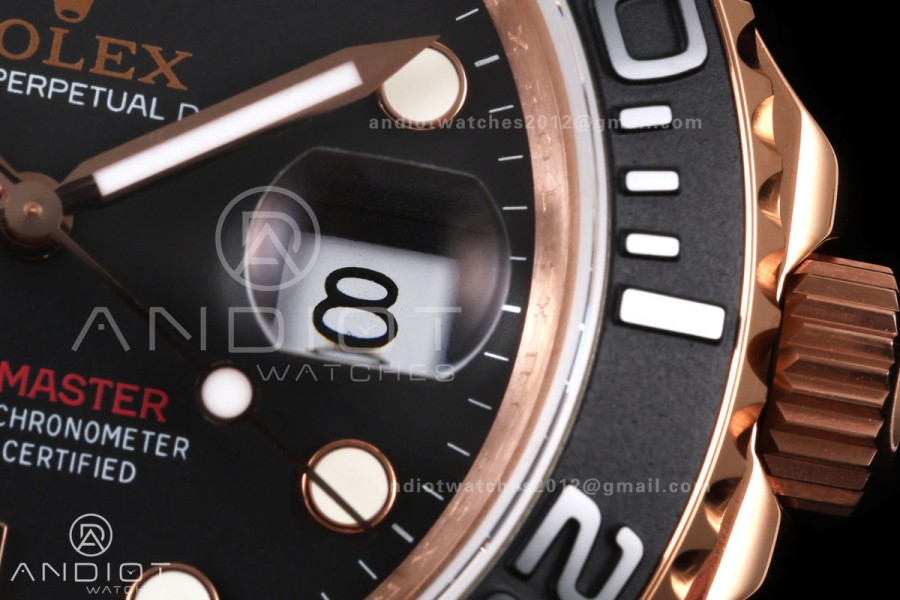 Yacht-Master 40mm 126655 RG QF 1:1 Best Edition on Oysterflex Strap JH3235 Weighted 143g (Free Sprung)