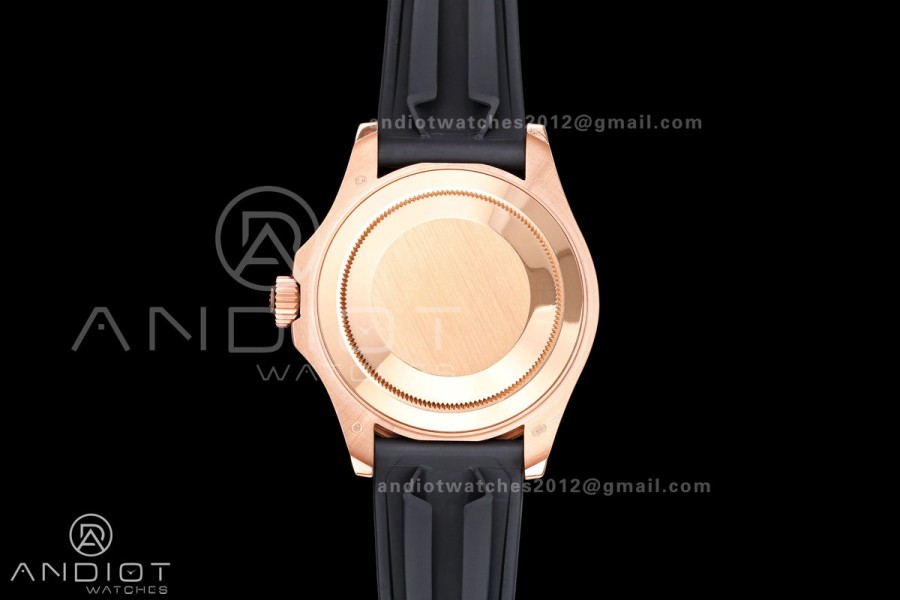 Yacht-Master 40mm 126655 RG QF 1:1 Best Edition on Oysterflex Strap JH3235 Weighted 143g (Free Sprung)