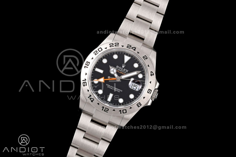 Explorer II 42mm 226570 904L SS QF 1:1 Best Edition White Dial on Bracelet JH3285-2 (Free Sprung)