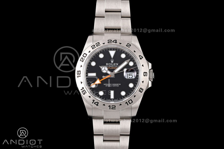 Explorer II 42mm 226570 904L SS QF 1:1 Best Edition White Dial on Bracelet JH3285-2 (Free Sprung)