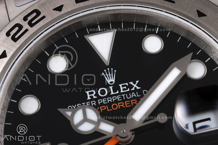 Explorer II 42mm 226570 904L SS QF 1:1 Best Edition White Dial on Bracelet JH3285-2 (Free Sprung)