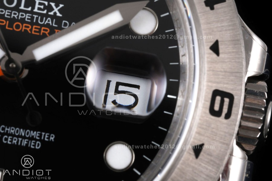 Explorer II 42mm 226570 904L SS QF 1:1 Best Edition White Dial on Bracelet JH3285-2 (Free Sprung)