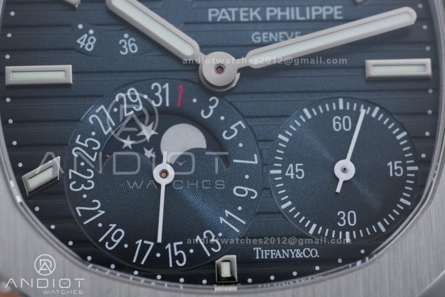 Nautilus 5712 SS PPF 1:1 Best Edition Tiffany Blue Dial on SS Bracelet PPF240 Super Clone V4