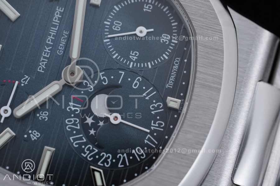 Nautilus 5712 SS PPF 1:1 Best Edition Tiffany Blue Dial on SS Bracelet PPF240 Super Clone V4