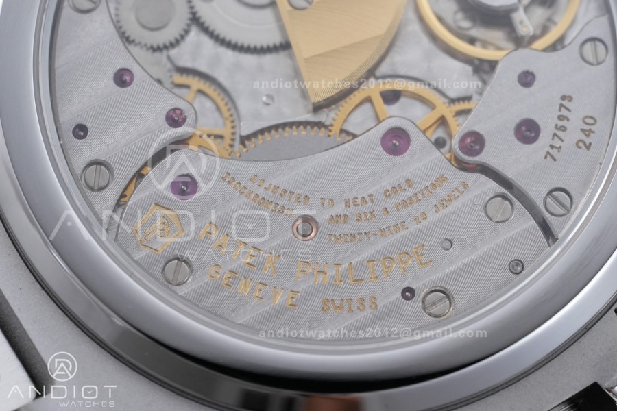 Nautilus 5712 SS PPF 1:1 Best Edition Tiffany Blue Dial on SS Bracelet PPF240 Super Clone V4
