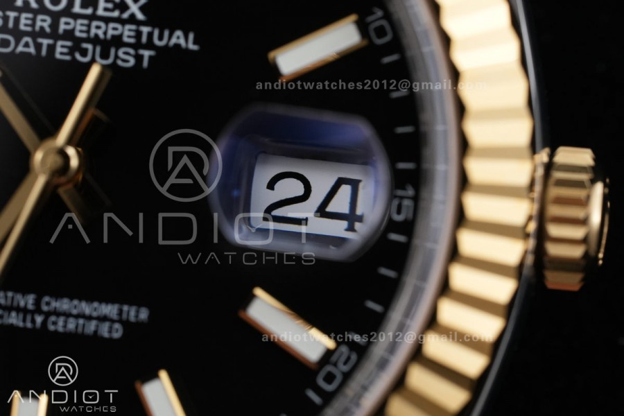 DateJust 41 126333 RCF 1:1 Best Edition 904L Steel YG Stick Dial on Jubilee Bracelet RC3235