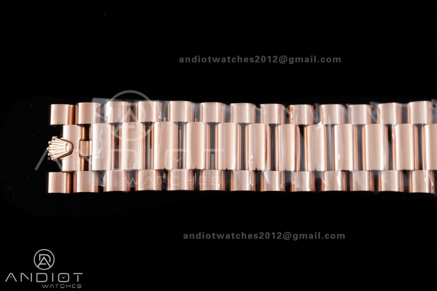 Day Date 40 RG 228235 RCF 1:1 Best Edition Green Roman Dial on President Bracelet VR3255 (211g)