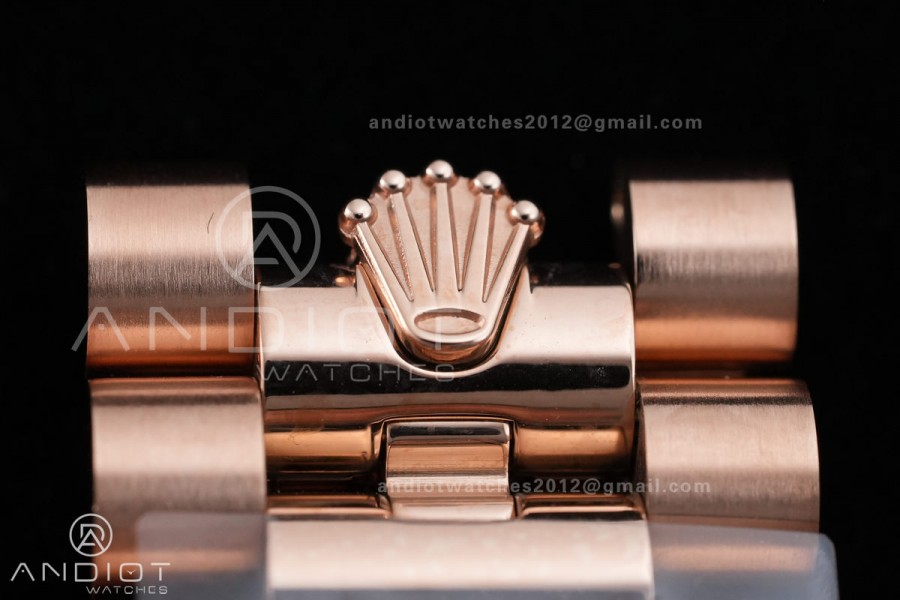 Day Date 40 RG 228235 RCF 1:1 Best Edition Green Roman Dial on President Bracelet VR3255 (211g)