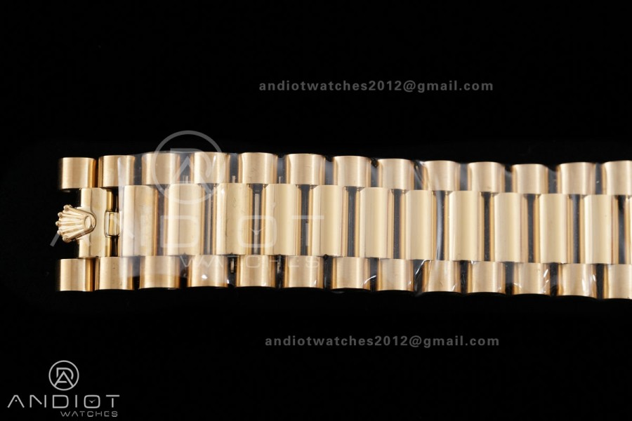 Day Date 40 YG 228238 RCF 1:1 Best Edition Gold Dial on President Bracelet VR3255 (211g)