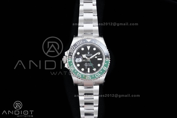 GMT-Master II 126720 VTNR 904L Steel V3 VSF 1:1 Sprite Best Edition Black Dial On Oyster Bracelet DD3285