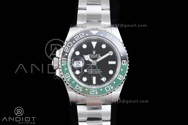 GMT-Master II 126720 VTNR 904L Steel V3 VSF 1:1 Sprite Best Edition Black Dial On Oyster Bracelet DD3285