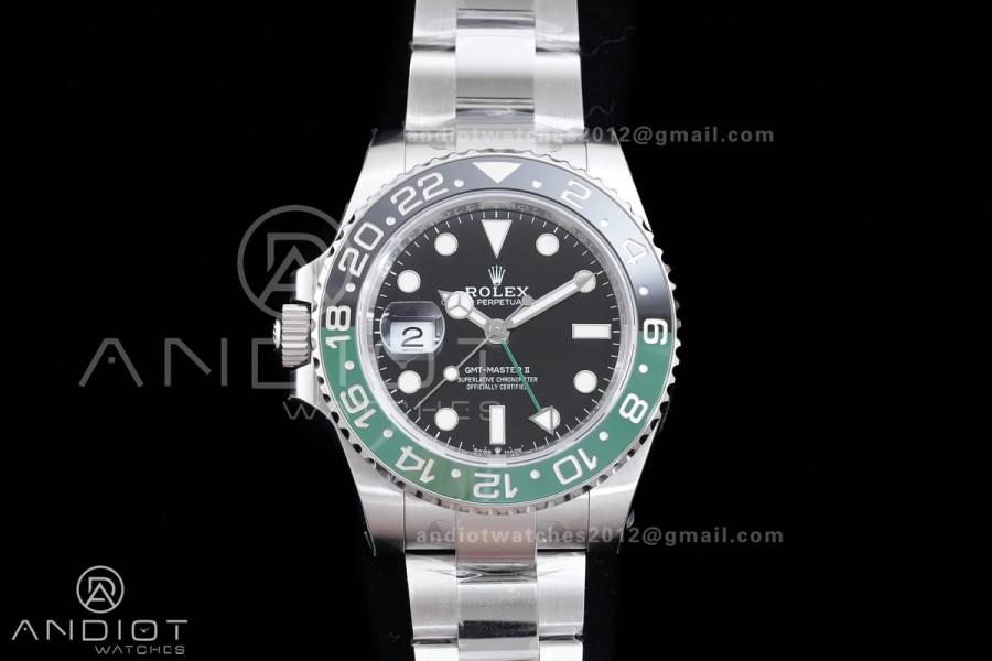 GMT-Master II 126720 VTNR 904L Steel V3 VSF 1:1 Sprite Best Edition Black Dial On Oyster Bracelet DD3285