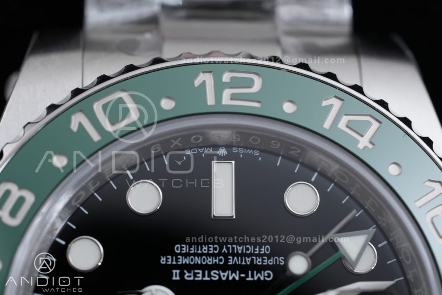 GMT-Master II 126720 VTNR 904L Steel V3 VSF 1:1 Sprite Best Edition Black Dial On Oyster Bracelet DD3285