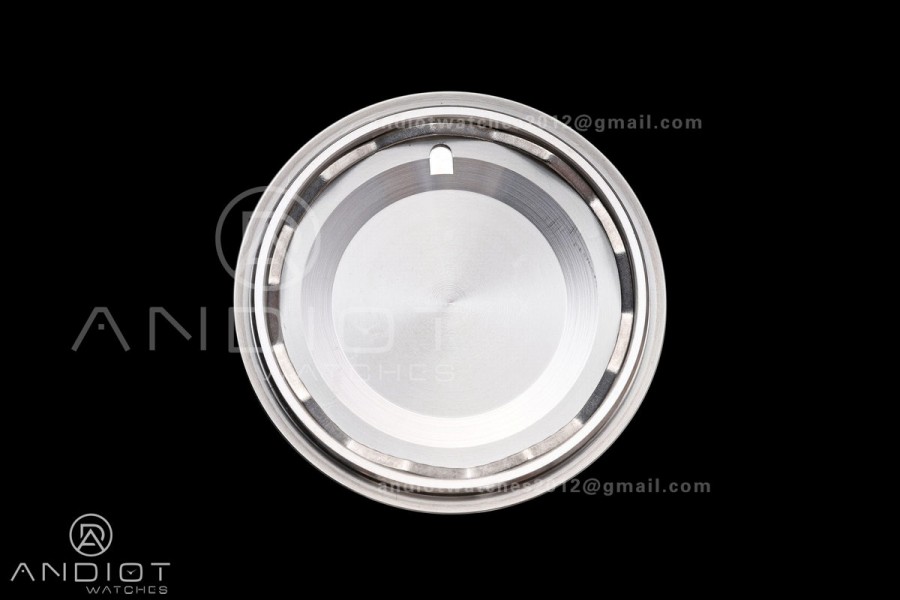 SuperOcean Automatic 42 SS BLF 1:1 Best Edition White Rainbow Dial on White Rubber Strap A2824