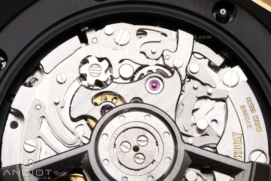 Royal Oak Offshore 26420 Black Ceramic DDF 1:1 Best Edition Black/YG Dial on Yellow Rubber Strap DD4401 Super Clone