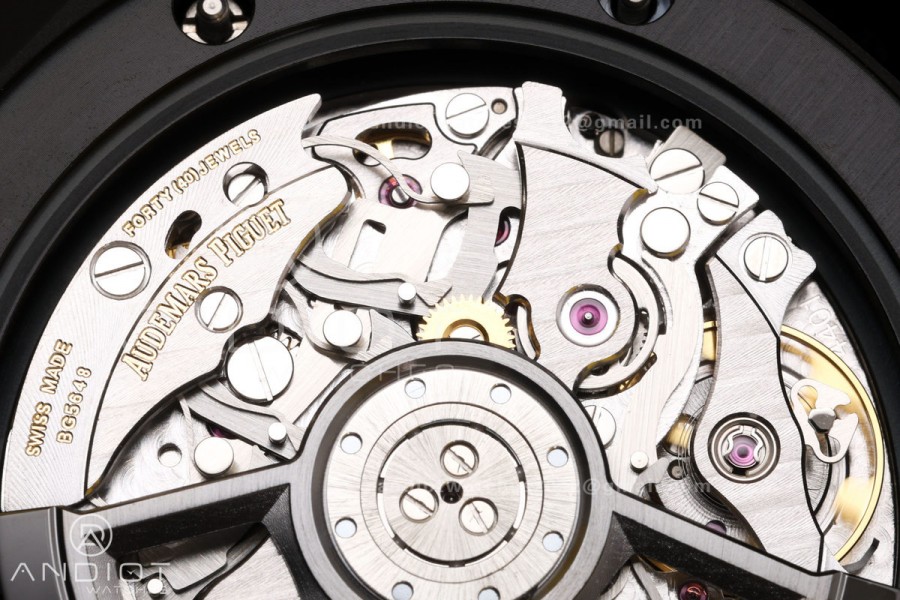 Royal Oak Offshore 26420 Black Ceramic DDF 1:1 Best Edition Black/YG Dial on Yellow Rubber Strap DD4401 Super Clone