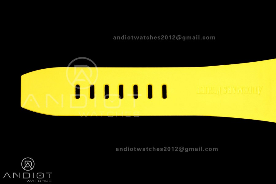 Royal Oak Offshore 26420 Black Ceramic DDF 1:1 Best Edition Black/YG Dial on Yellow Rubber Strap DD4401 Super Clone