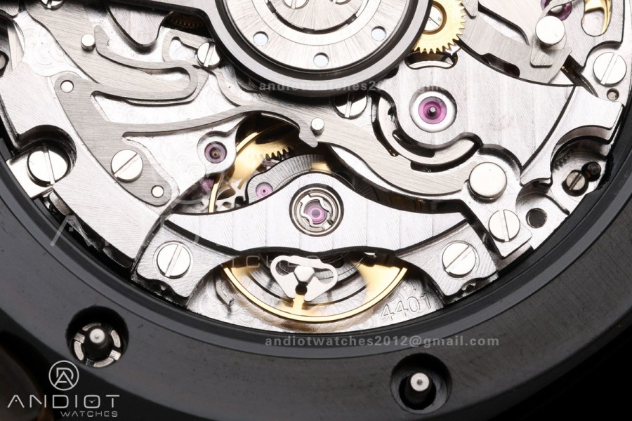 Royal Oak Offshore 26420 Black Ceramic DDF 1:1 Best Edition Black/YG Dial on Black Rubber Strap DD4401 Super Clone