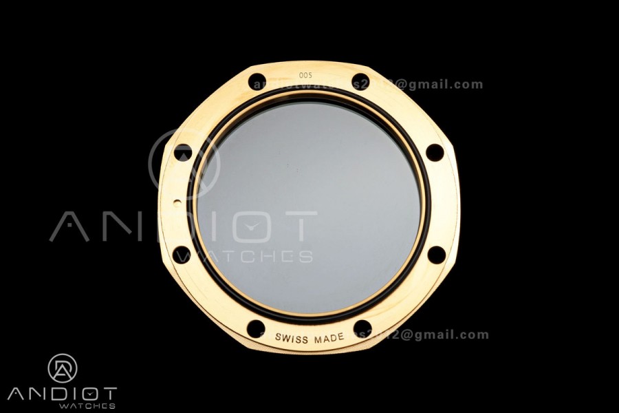 Royal Oak Offshore 26420 Black Ceramic DDF 1:1 Best Edition Black/YG Dial on Black Rubber Strap DD4401 Super Clone