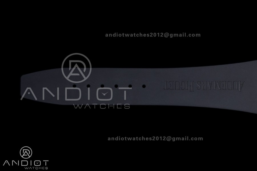 Royal Oak 41mm 15500 RG DDF 1:1 Best Edition Blue Dial on Blue Rubber Strap DD4302 Super Clone (Weighted)