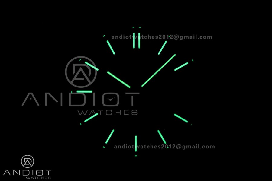 Royal Oak 41mm 15500 RG DDF 1:1 Best Edition Black Dial on Black Rubber Strap DD4302 Super Clone (Weighted)