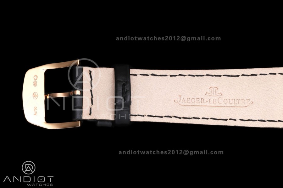Master Ultra Thin Moon RG RZF 1:1 Best Edition Cream Dial on Black Leather Strap SA925 Super Clone