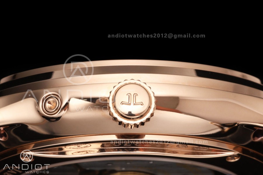 Master Ultra Thin Moon RG RZF 1:1 Best Edition Cream Dial on Black Leather Strap SA925 Super Clone