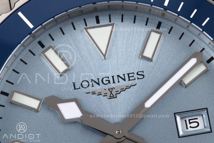 HydroConquest SS U8F 1:1 Best Edition Ice Blue Dial on SS Bracelet SA3135