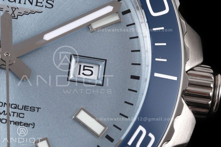 HydroConquest SS U8F 1:1 Best Edition Ice Blue Dial on SS Bracelet SA3135