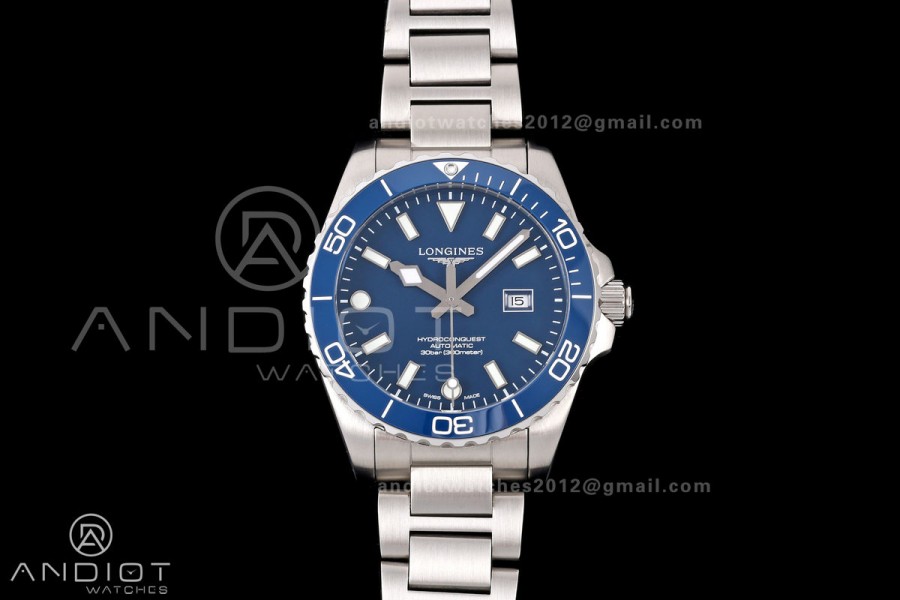HydroConquest SS U8F 1:1 Best Edition Blue Dial on SS Bracelet SA3135