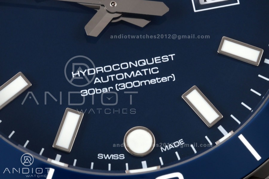 HydroConquest SS U8F 1:1 Best Edition Blue Dial on SS Bracelet SA3135