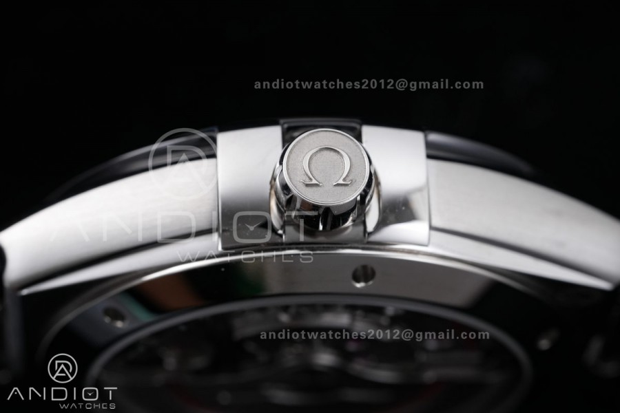 Constellation Black Ceramic SS VSF 1:1 Best Edition Gray Dial on Black Gummy Strap A8900 Super Clone