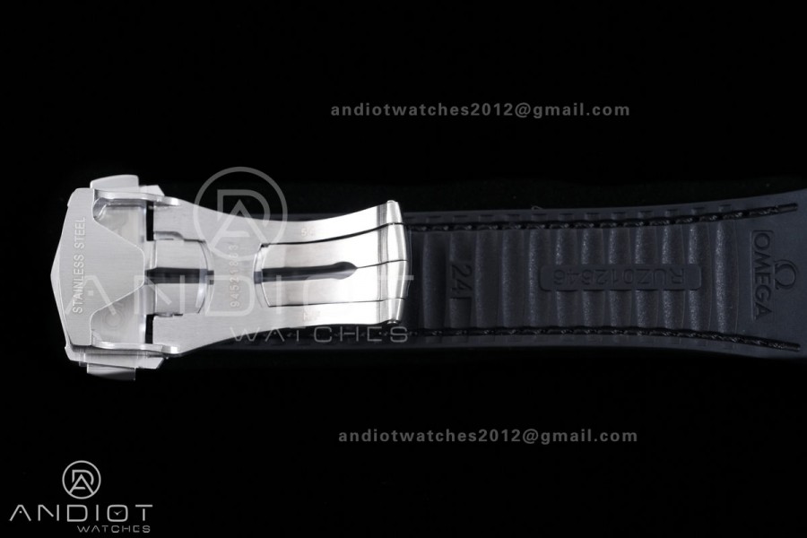Constellation Black Ceramic SS VSF 1:1 Best Edition Gray Dial on Black Gummy Strap A8900 Super Clone