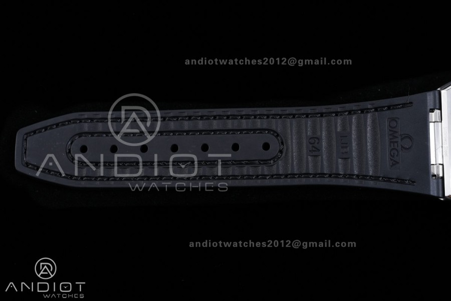 Constellation Black Ceramic SS VSF 1:1 Best Edition Gray Dial on Black Gummy Strap A8900 Super Clone