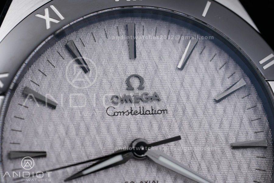 Constellation Black Ceramic SS VSF 1:1 Best Edition Gray Dial on Black Gummy Strap A8900 Super Clone