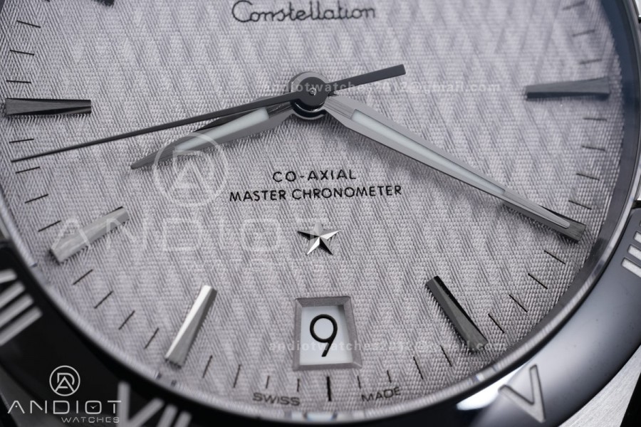 Constellation Black Ceramic SS VSF 1:1 Best Edition Gray Dial on Black Gummy Strap A8900 Super Clone