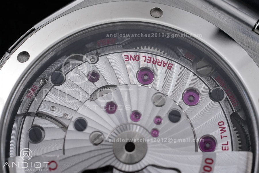 Constellation Black Ceramic SS VSF 1:1 Best Edition Gray Dial on Black Gummy Strap A8900 Super Clone