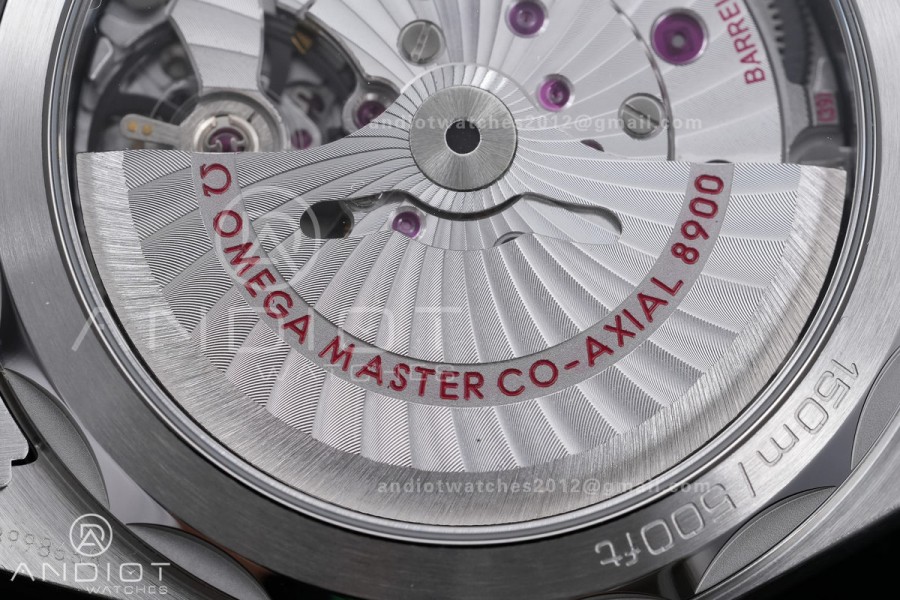 Aqua Terra 150M Master Chronometers VSF 1:1 Best Edition White Dial Orange Hand on SS Bracelet A8900 Super Clone