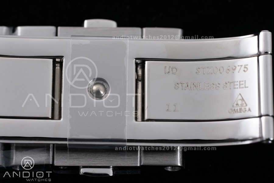 Aqua Terra 150M Master Chronometers VSF 1:1 Best Edition White Dial Orange Hand on SS Bracelet A8900 Super Clone