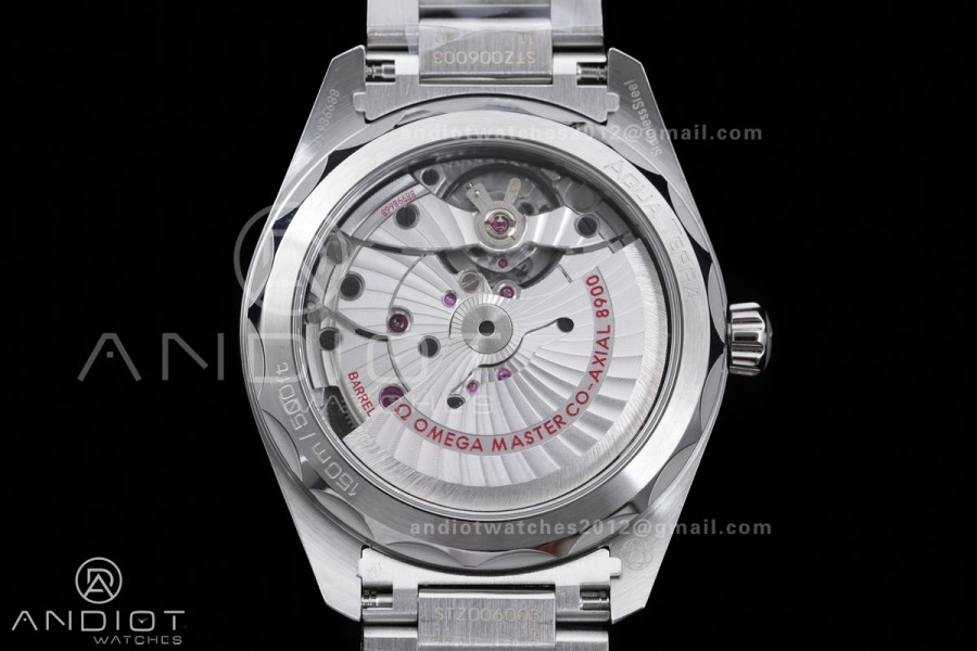 Aqua Terra 150M Master Chronometers VSF 1:1 Best Edition White Dial Orange Hand on SS Bracelet A8900 Super Clone