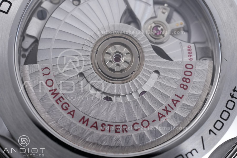 Seamaster Diver 300M Blue Ceramic Bezel V4 VSF 1:1 Best Edition Gray Dial On SS Bracelet Super Clone Asian 8800