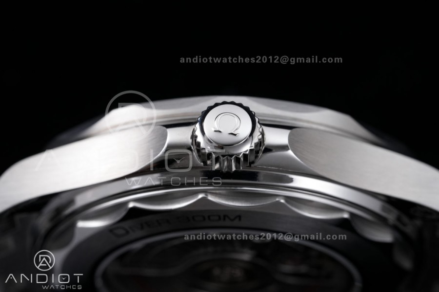 Seamaster Diver 300M Blue Ceramic Bezel V4 VSF 1:1 Best Edition Gray Dial On SS Bracelet Super Clone Asian 8800