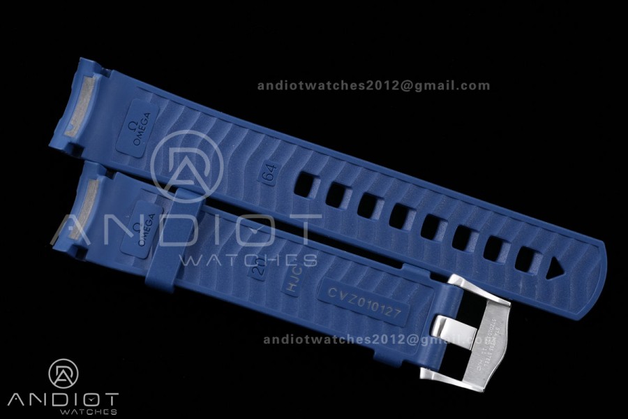 Seamaster Diver 300M Blue Ceramic Bezel V4 VSF 1:1 Best Edition Gray Dial On SS Bracelet Super Clone Asian 8800