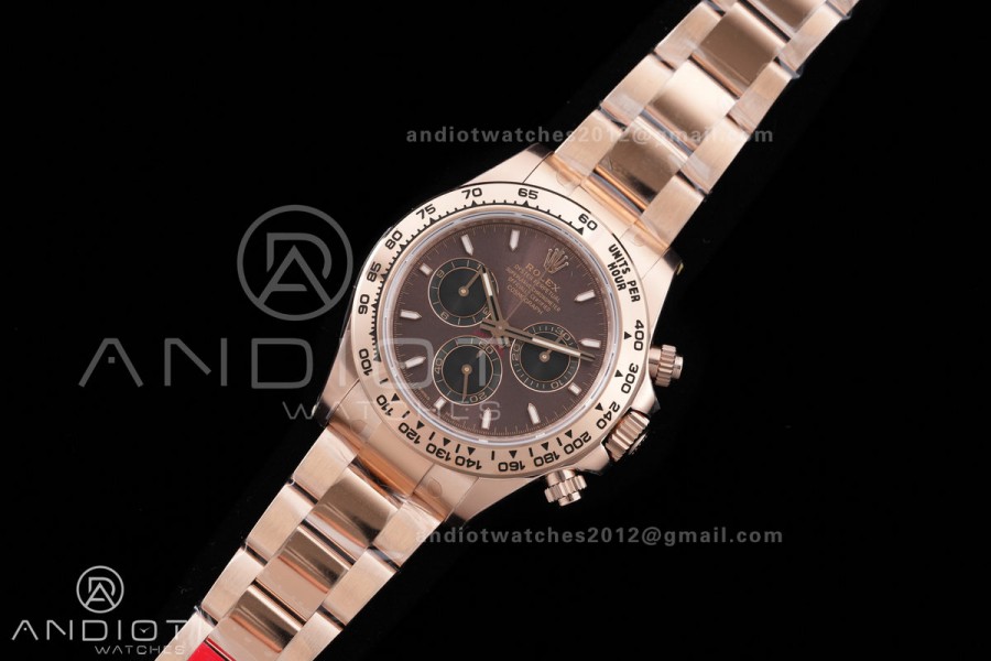Daytona 116505 RG VSF V3 Gain Weight 1:1 Best Edition Brown Dial on RG Bracelet DD4130 (180g)