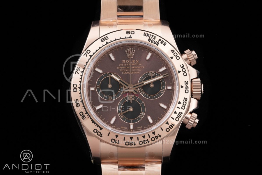 Daytona 116505 RG VSF V3 Gain Weight 1:1 Best Edition Brown Dial on RG Bracelet DD4130 (180g)