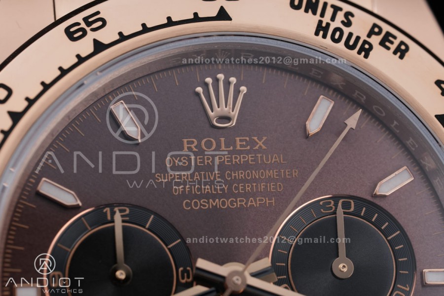 Daytona 116505 RG VSF V3 Gain Weight 1:1 Best Edition Brown Dial on RG Bracelet DD4130 (180g)