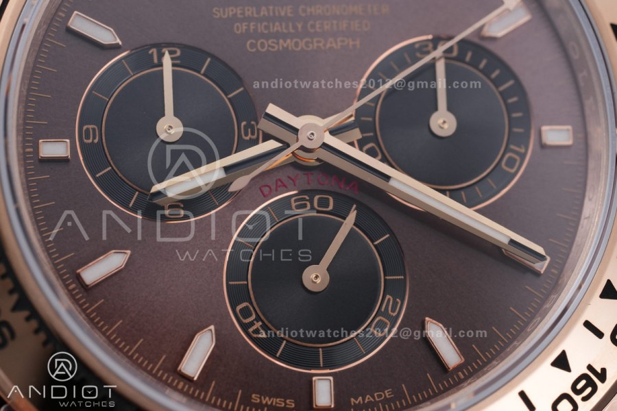 Daytona 116505 RG VSF V3 Gain Weight 1:1 Best Edition Brown Dial on RG Bracelet DD4130 (180g)