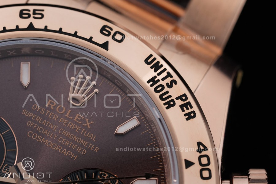 Daytona 116505 RG VSF V3 Gain Weight 1:1 Best Edition Brown Dial on RG Bracelet DD4130 (180g)