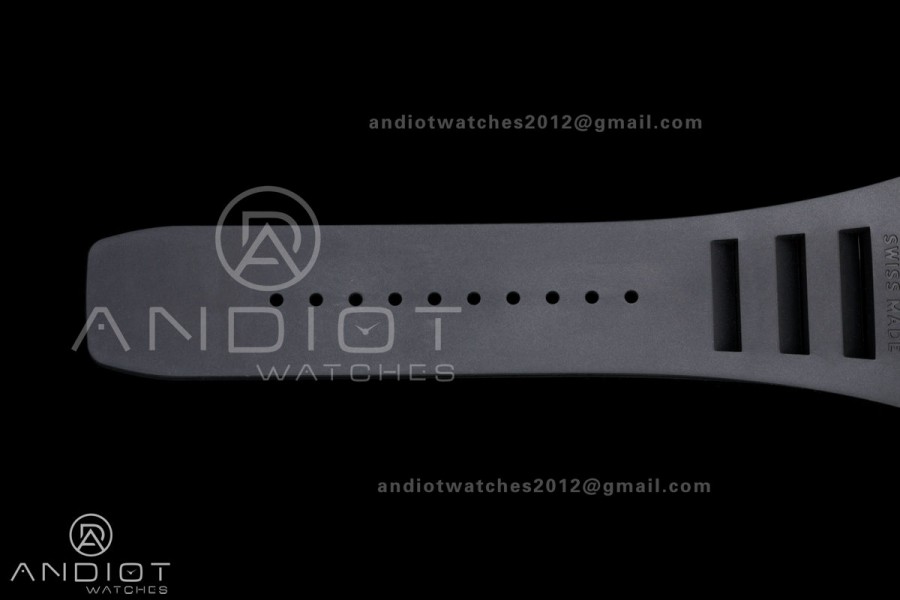 Mille Studio RM035 Americas RG Skeleton Dial on Black Rubber Strap RMUL1 Super Clone Free Sprung